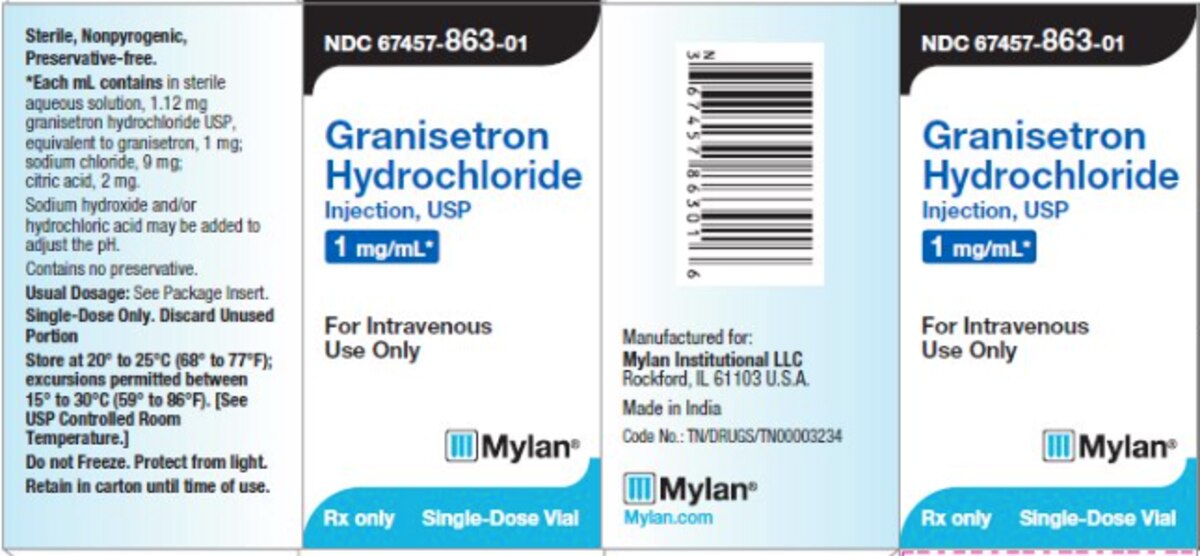 Granisetron HCL 1 mg/mL Intravenous Injection, 1 mL Single-Dose Vial