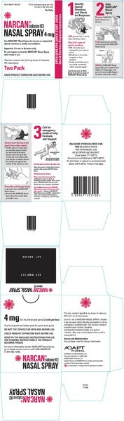 NARCAN NASAL 4MG SPY 2X0.1ML