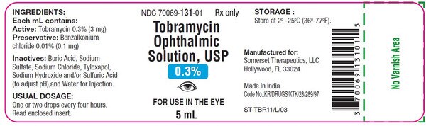 Tobramycin 0.3% Ophthalmic Solution, 5 mL Bottle