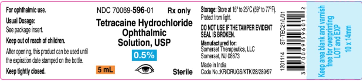 Tetracaine HCL 0.5% Ophthalmic Solution, 5 mL Bottle