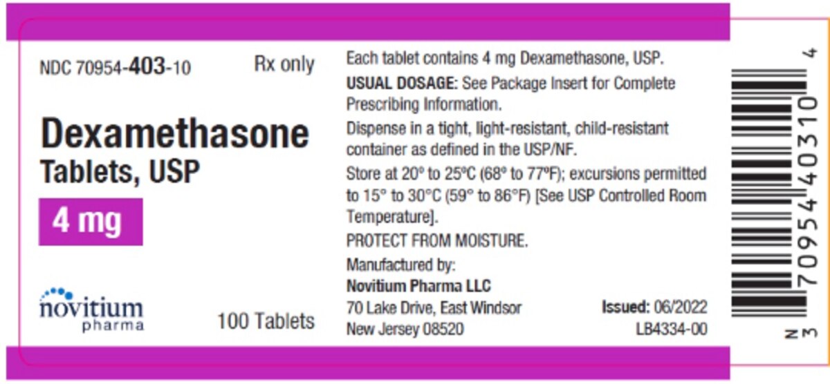 DEXAMETHASONE 4MG TAB 100
