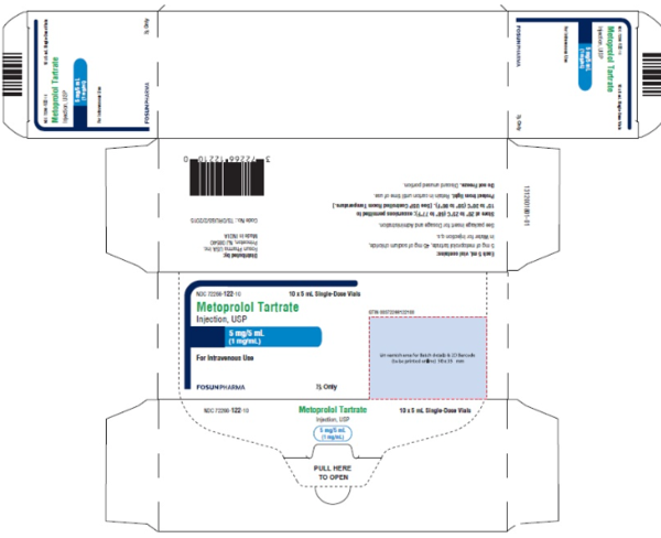 Metoprolol 5 mg per 5 mL vial