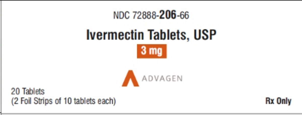 Ivermectin 3MG 72888020666