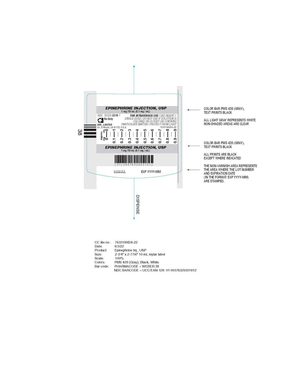 MS epinephrine 0.1 mg/mL 10 mL syringe