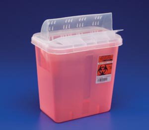 SHARPS CONTAINER IN-ROOM 1-PIECE 16-1/4 H X 13-3/4 W X 6 D INCH 3/GALLON EACH