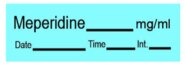 PDC Meperidine Anesthesia Tape, Blue — 333/Roll