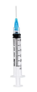 Nipro Disposable Syringe, 1 mL tuberculin, Luer Lock, with 25G x 5/8 in Needle — 100/Box