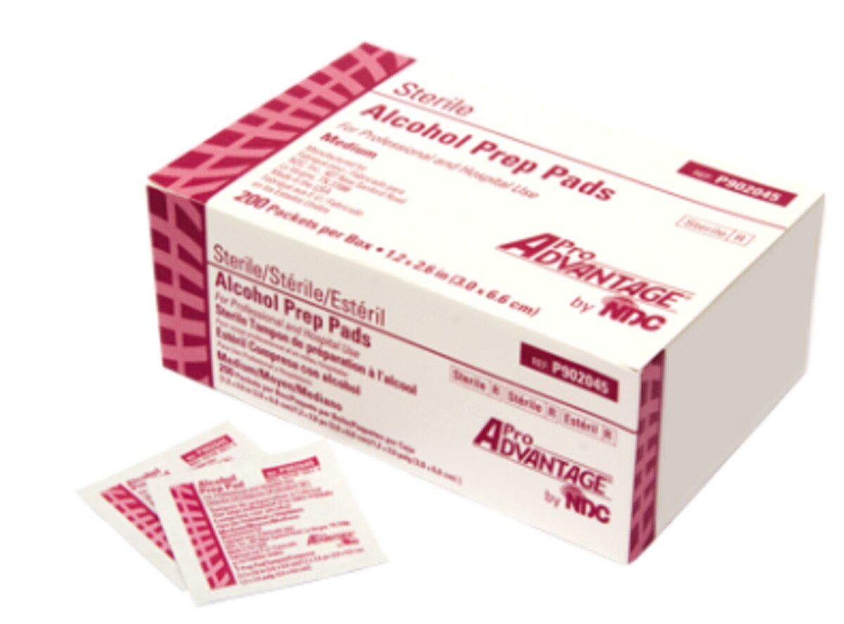ALCOHOL PREP PAD STERILE 2-PLY MEDIUM 200BX